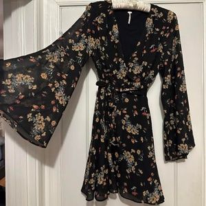 Free People  Black Mini Dress- XS